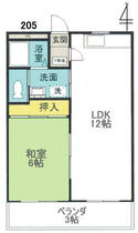 ＧｒａｎＬｏｕｎｇｅＹｏｋｏｚｕｋａ 205 ｜ 福島県郡山市横塚１丁目（賃貸マンション1LDK・2階・40.01㎡） その1