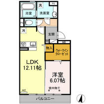 ボヌール羽屋Ｌ 202 ｜ 大分県大分市羽屋３丁目（賃貸アパート1LDK・1階・48.90㎡） その2
