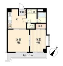 宮城県仙台市宮城野区宮千代１丁目（賃貸マンション2DK・2階・42.84㎡） その2