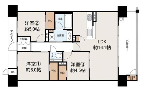 シャルマンフジ和歌山市駅レジタージュ_間取り_0
