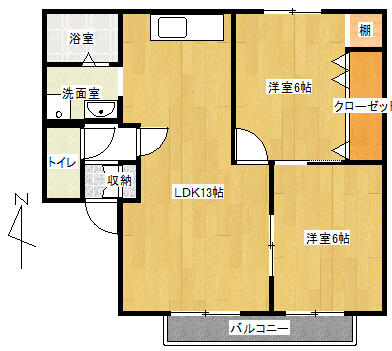 サンシャイン朝暉A棟_間取り_0