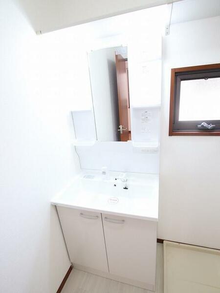 画像12:朝などの身支度に便利なシャワー付洗面化粧台です！