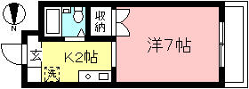 ローズハースト 103 ｜ 神奈川県川崎市多摩区東生田１丁目（賃貸マンション1K・1階・19.87㎡） その2