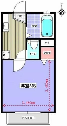 チョコ・ハイツ西の賃貸物件