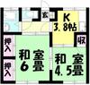 須恵中央駅より徒歩10分 築48年2ヶ月 2階建の賃貸物件