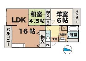 ランベール池北 202 ｜ 兵庫県神戸市西区池上４丁目（賃貸マンション2LDK・2階・60.03㎡） その1