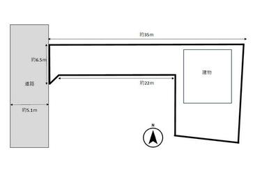 間口が６．５ｍあるので駐車もしやすいです！お庭も完備の広々敷地面積９１坪♪