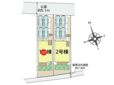 御殿場市川島田2棟 区画図