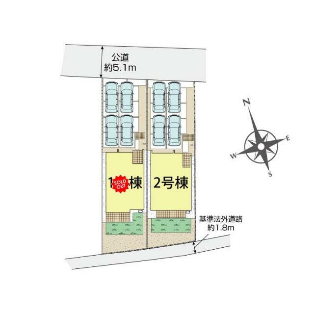 御殿場市川島田2棟 区画図