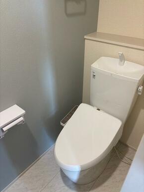 ここが毎日の健康チェックスペースになります（トイレ）（2号棟）