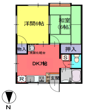 振り分けタイプの２ＤＫ