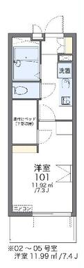 代表的な間取のため実際の間取とは異なる場合があります