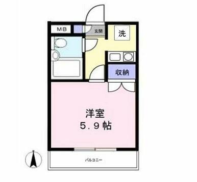 物件の間取図です。