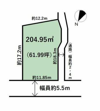 前面道路は融雪装置付き！
