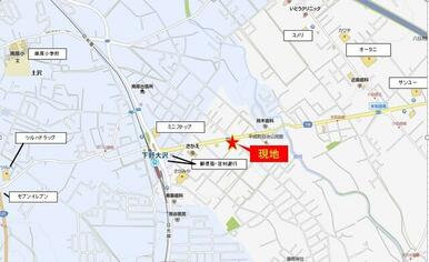 案内図　ナビ入力「日光市木和田島１３７３」　お気をつけてお越しください。