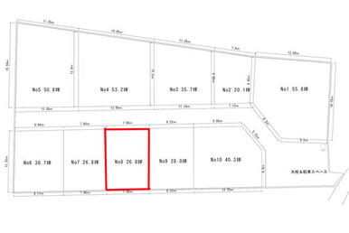 貸地Ｎｏ８（２６．８坪）