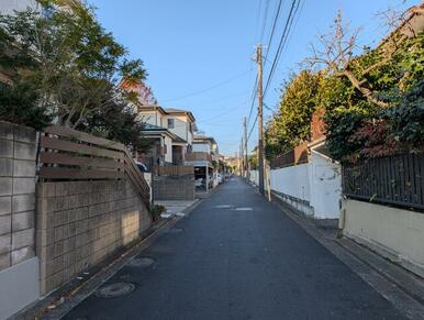 北側前面道路になります。