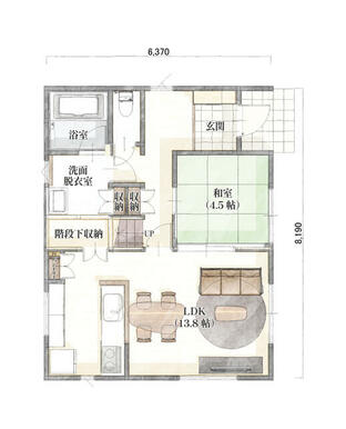 １Ｆ間取り図