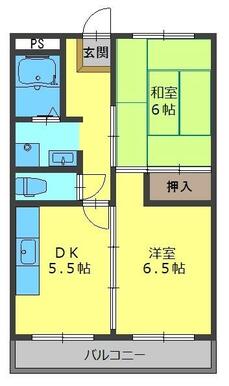 専有面積約４３㎡ございます。