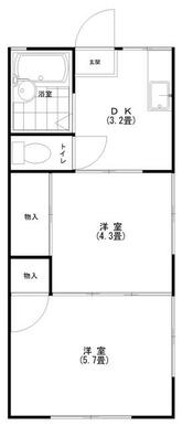 洋室＆キッチンで１３．２畳。追い炊き機能付バスルーム。高速インターネット利用可。採光部４箇所３面採