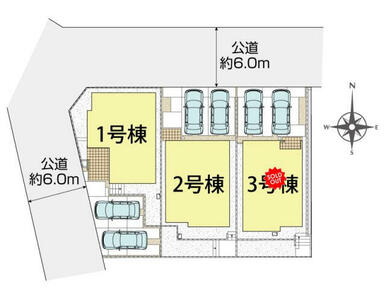 知多市西巽が丘1丁目3棟　区画図