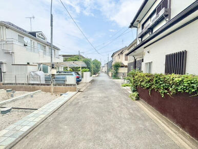 【前面道路】公道:幅員約4m南道路で日当たりも良好な立地です！