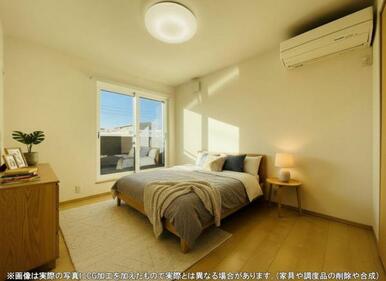 WICの付いた、収納力たっぷりのお部屋。ご夫婦の寝室にいかがでしょうか？