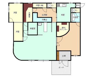 約５４坪で広々使えます！