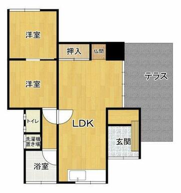 平屋の2LDK