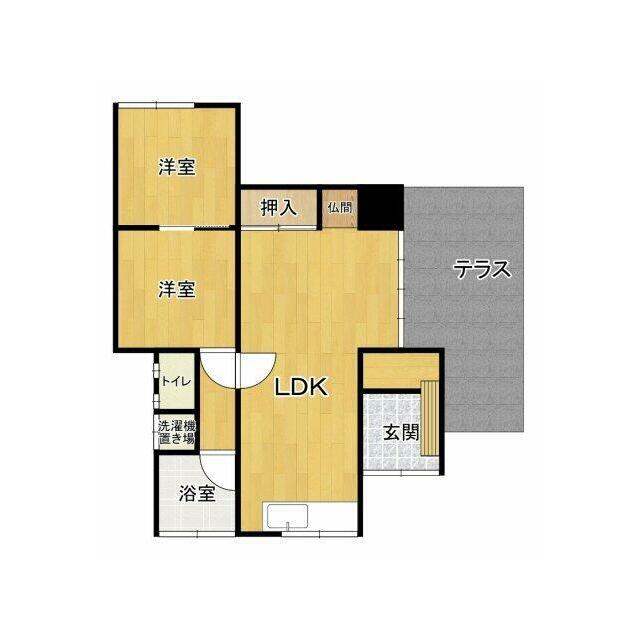平屋の2LDK