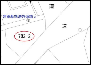 ※本図は参考図面です。実際の測量により辺長・面積が変わる可能性があります。