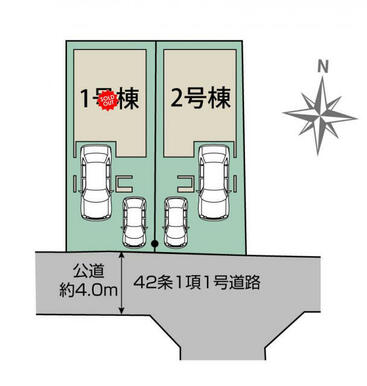 川口市朝日2丁目2棟　区画図