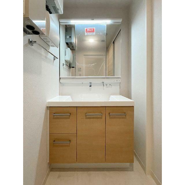 洗面所　洗髪洗面化粧台設置