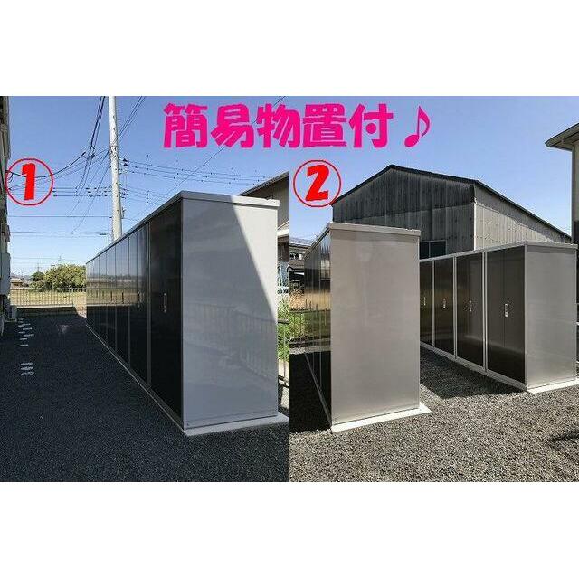 冬用タイヤや季節物収納に大活躍の屋外物置が敷地内に各世帯１基付き（無料）♪