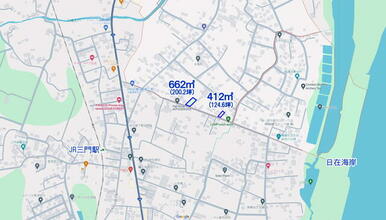 駅寄りに６６２㎡の別物件もあります