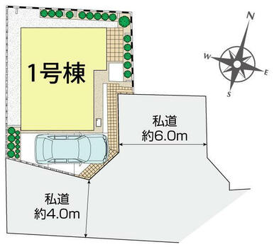 世田谷区鎌田4丁目1棟 区画図