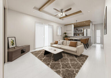 LDK ※家具等をCGで加工しています。家具付き販売ではございません。