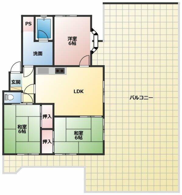物件画像 シティマンション輝国一号館 ２０４ 4DK