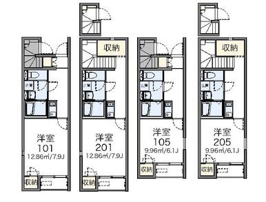 代表的な間取のため実際の間取とは異なる場合があります