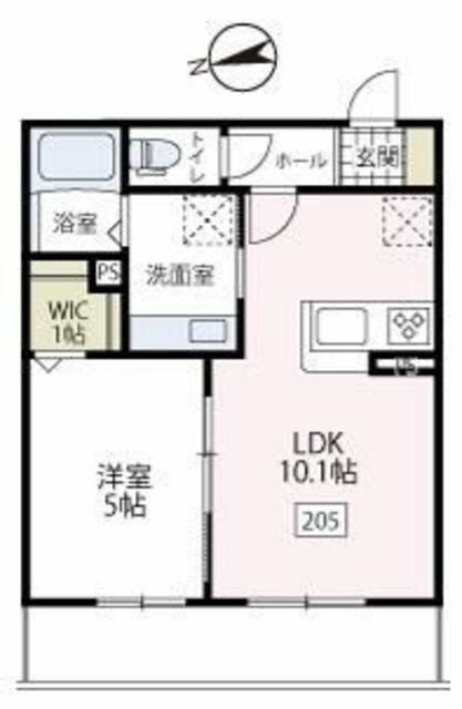 川崎市宮前区 小台２丁目 (宮前平駅) 2階 1LDK