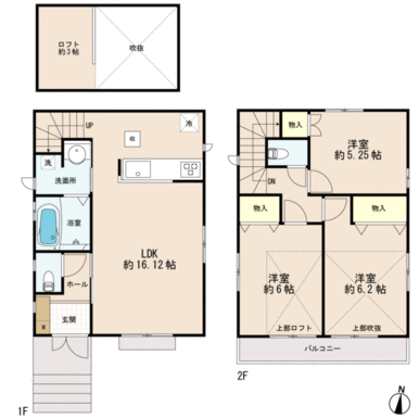 １号棟　間取り図