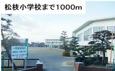 松枝小学校まで1000m