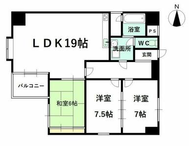 ワンフロアで生活できます. 居室も全て6畳以上なのでゆとりが感じられます！