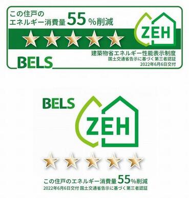 この住戸のエネルギー消費量55％削減。ＺＥＨです。