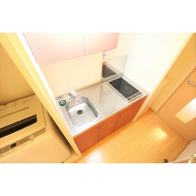 ワイドキッチン2口コンロでお掃除が楽チン