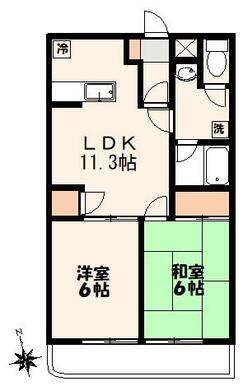 ２ＬＤＫ・４９．６８平米