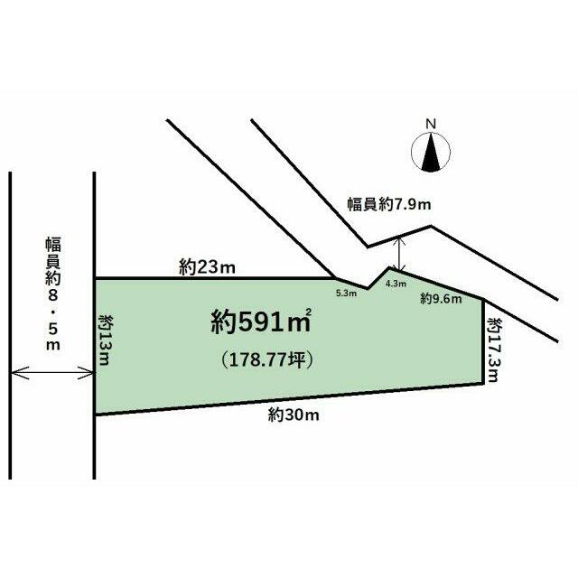 178.77坪ある広々とした土地です！