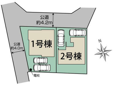 平塚市南金目2棟 区画図