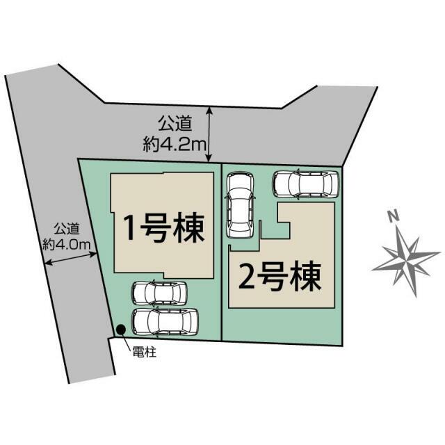 平塚市南金目2棟 区画図