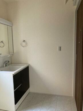 シャキッと一日を始める朝も素顔に戻る夜もこの洗面台から（2号棟）